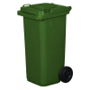 Pojemnik do selektywnej zbiórki śmieci i odpadów 120 l zielony