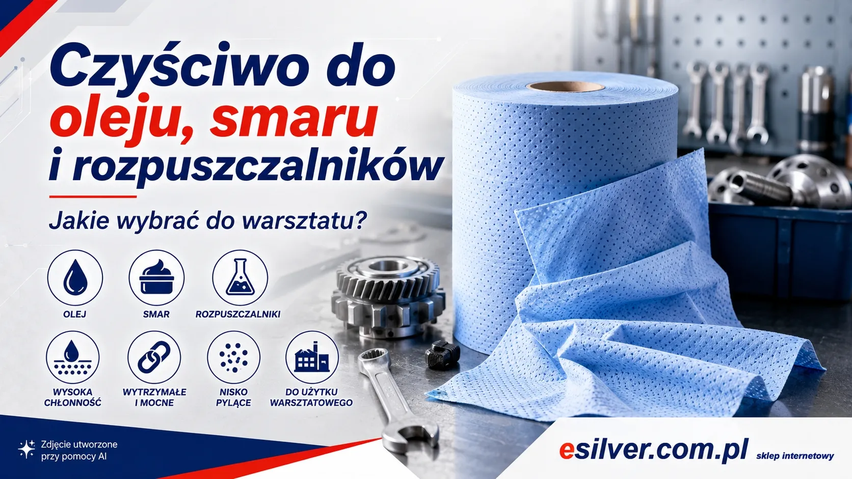 Czyściwo do oleju, smaru i rozpuszczalników – jakie wybrać do warsztatu? Czyściwo do oleju, smaru i rozpuszczalników – jakie wybrać do warsztatu?