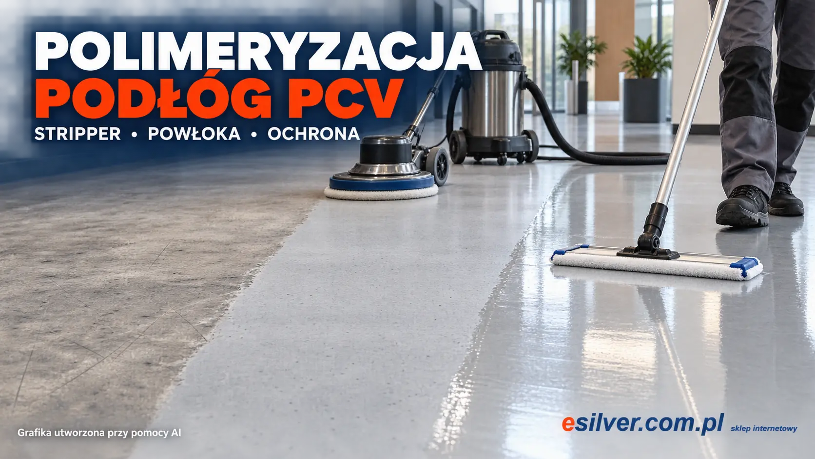 Polimeryzacja podłóg PCV – co to jest i jak dobrać stripper oraz powłokę ochronną? Polimeryzacja podłóg PCV – co to jest i jak dobrać stripper oraz powłokę ochronną?