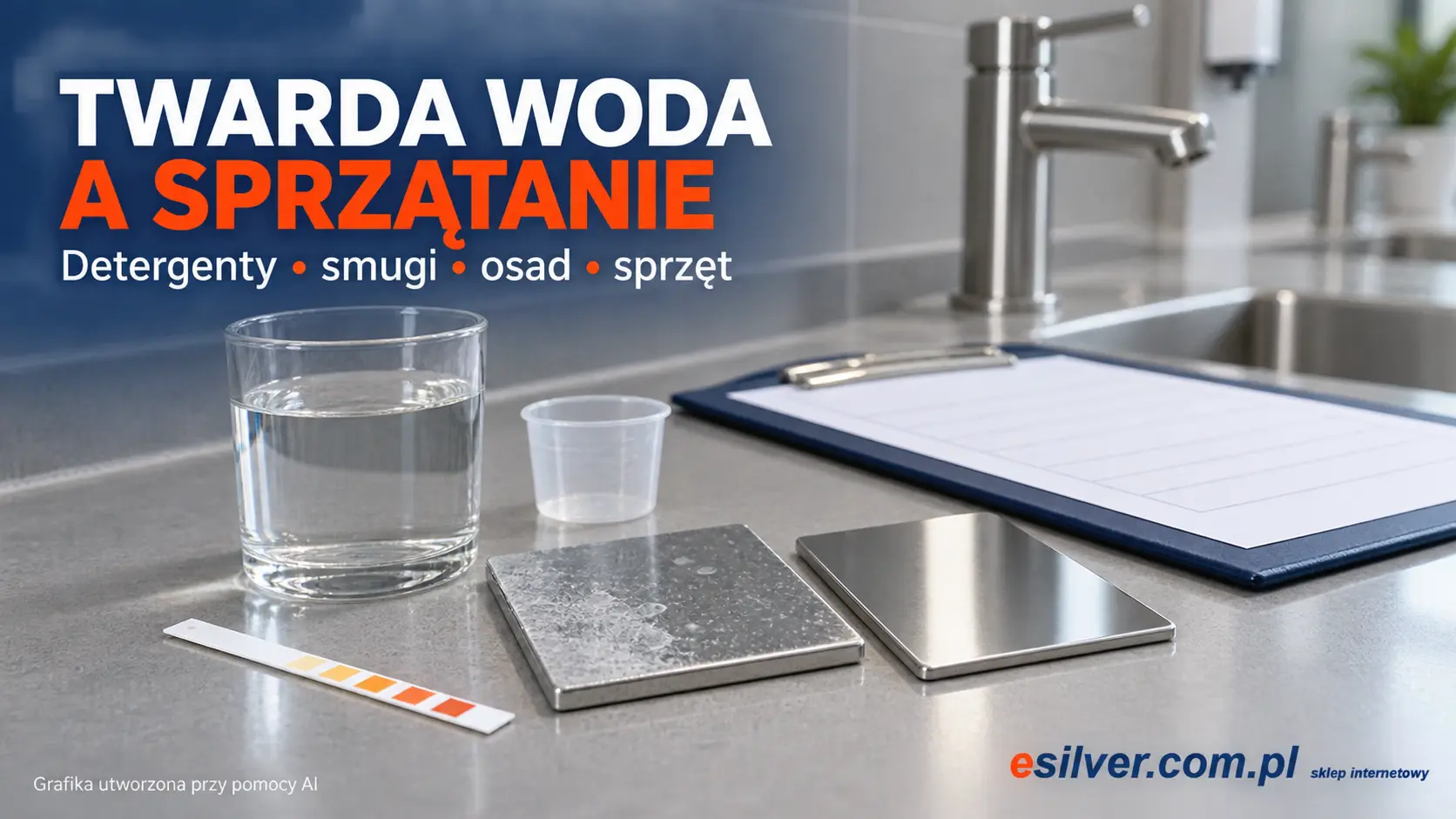 Twarda woda a środki czystości – jak wpływa na detergenty, smugi i osad? Twarda woda a środki czystości – jak wpływa na detergenty, smugi i osad?