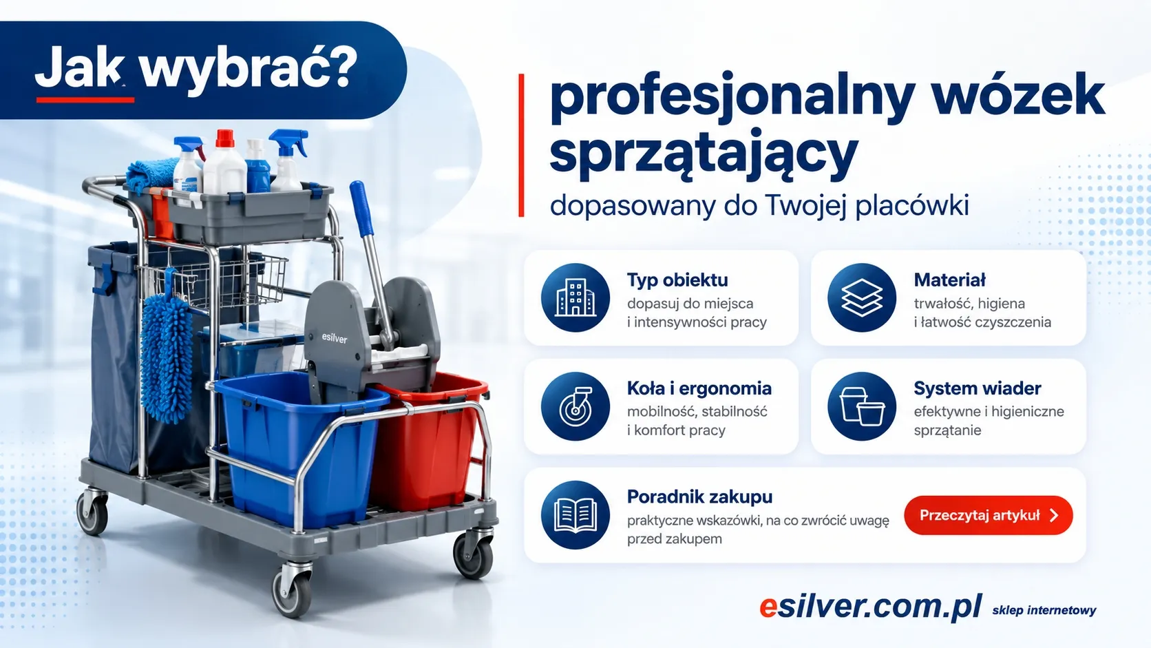 Gdzie kupić profesjonalny wózek do sprzątania i na co zwrócić uwagę przy wyborze?