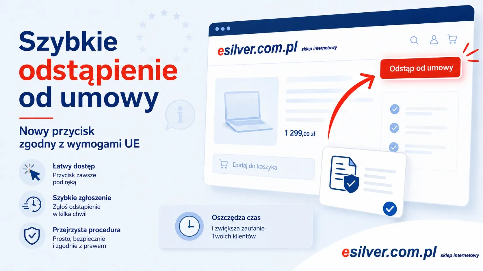 Nowy przycisk odstąpienia od umowy w eSilver – szybkie zgłoszenie online
