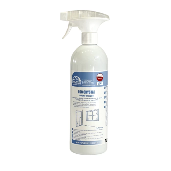 Środek do mycia luster i szyb Dolphin Crystal ECO 750 ml