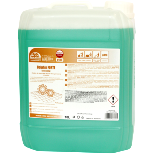 Dolphin Forte 10 l - preparat do mycia bieżącego i czyszczenia podłóg i posadzek