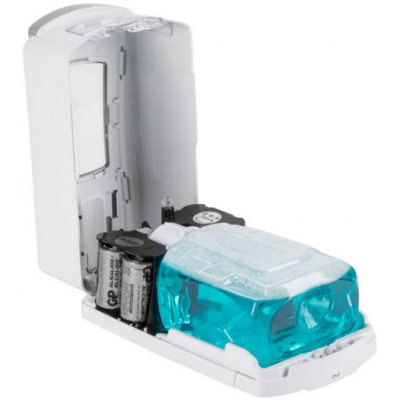 Dozownik automatyczny do mydła posiada baterie w komplecie
