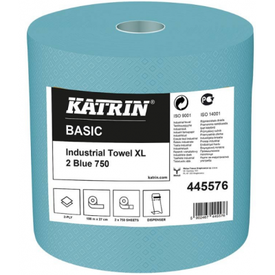 Czyściwo Katrin Basic 187 m dwu warstwowe makulaturowe niebieskie