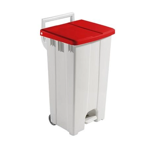Kosz na śmieci plastikowy 90 l z pedałem