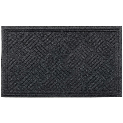 Gruba wycieraczka pod drzwi 45x75 Kiri - szara