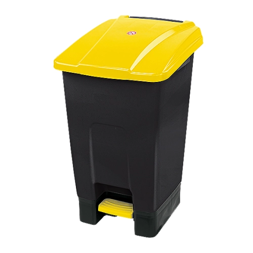 Plastikowy kosz na śmieci z pedałem nożnym 70 litrowy