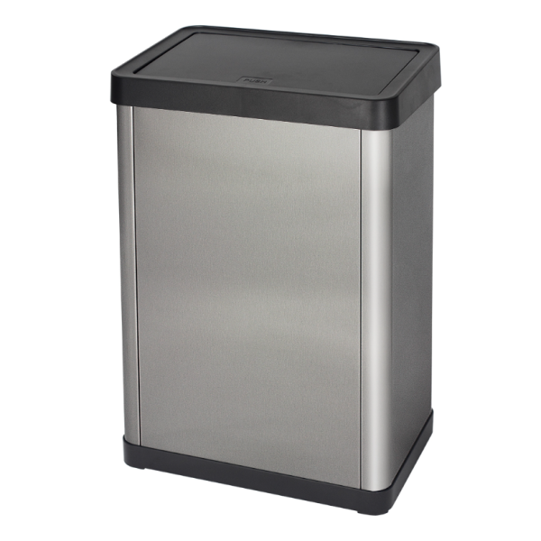 Metalowy kosz na odpady 40 l z pokrywą Soft Touch