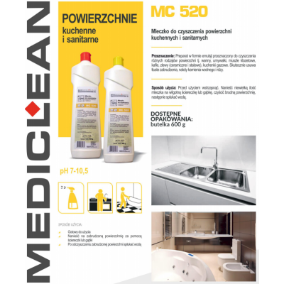 Mediclean MC-520 Mleczko do czyszczenia 0,6l