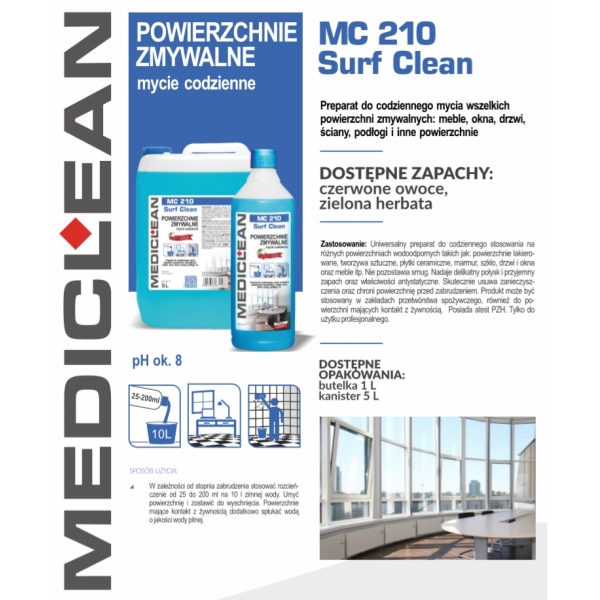 Medi-Clean Surf Clean MC 210 ulotka