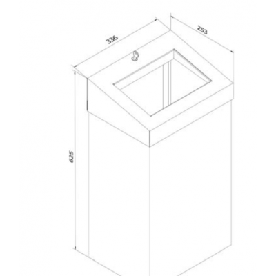 Wymiary kosza Merida Stella 45l