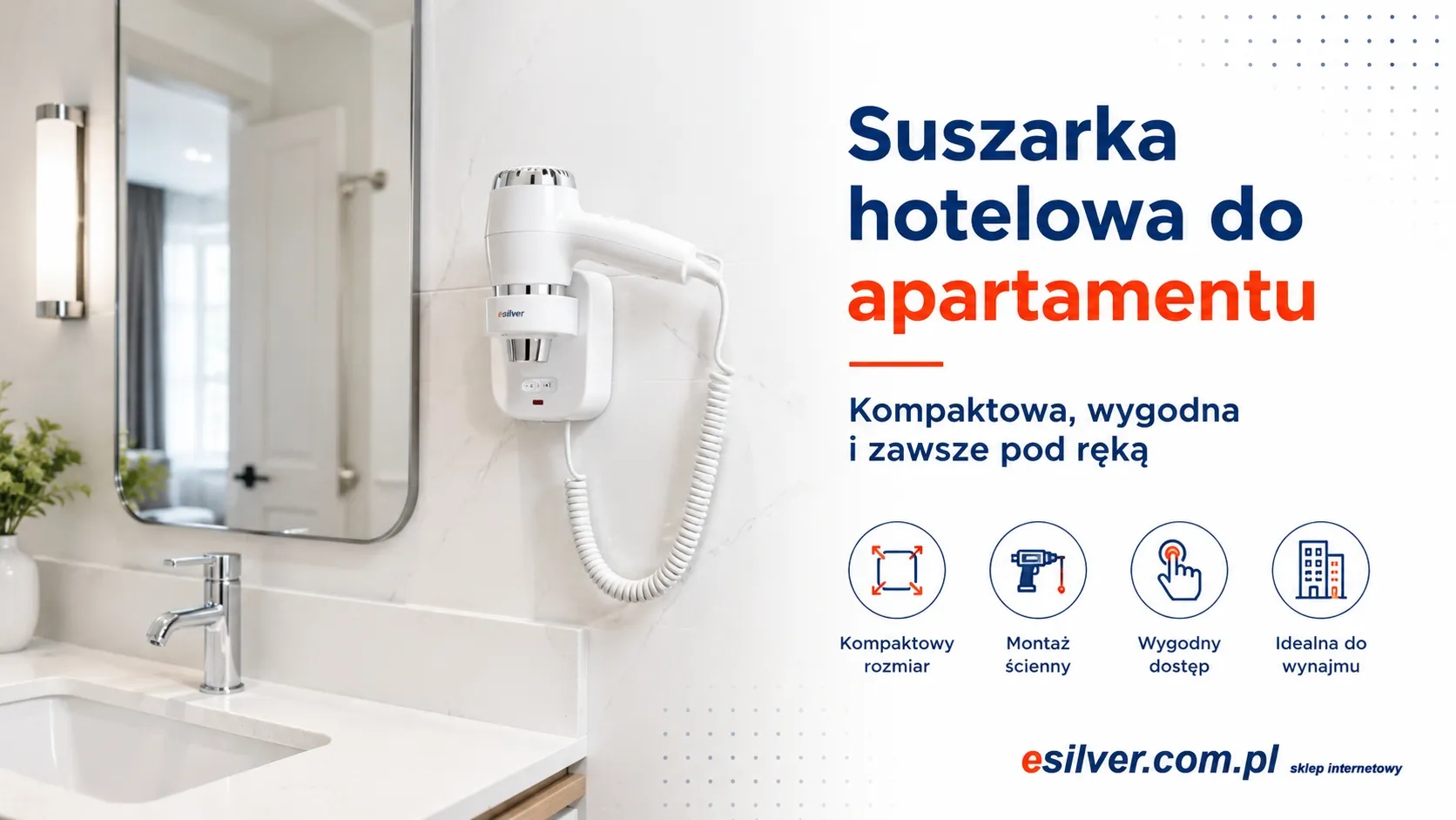 Suszarka hotelowa do apartamentu na wynajem - model ścienny czy przenośny