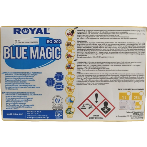 Royal Blue Magic płyn do toalet przenośnych 5 l