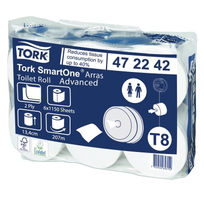 Papier toaletowy w roli MAXI Tork SmartOne® 2w