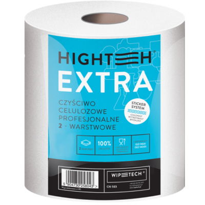 Czyściwo w roli papierowe bezpyłowe 188 m 2 warstwowe Extra Highteh®