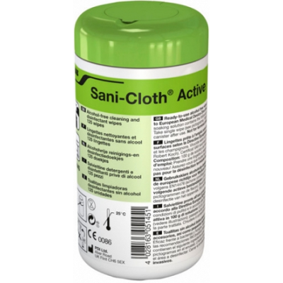Sani-Cloth Active dezynfekcyjno-myjące chusteczki bezalkoholowe 125 szt.