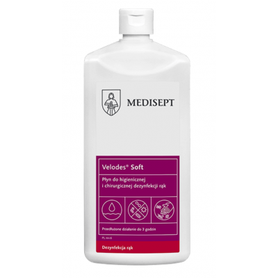 Płyn do dezynfekcji i odkażania rąk Medi-line Velodes Soft 550 ml