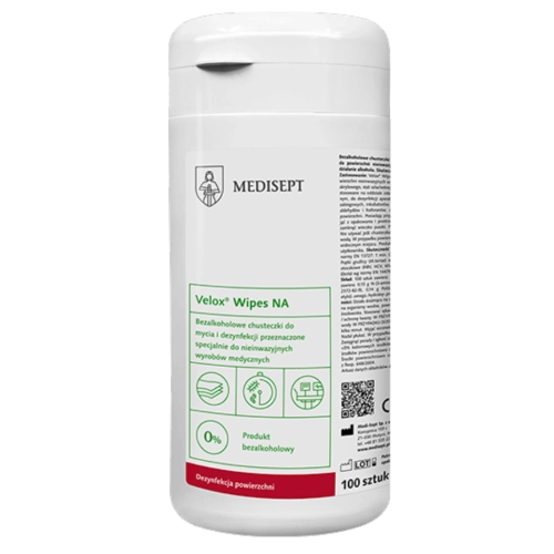 Bezalkoholowe chusteczki do mycia i dezynfekcji Velox Wipes