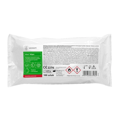 Chusteczki do mycia i dezynfekcji Velox Wipes wkład