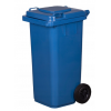 Pojemnik do selektywnej zbiórki śmieci i odpadów 120 l niebieski