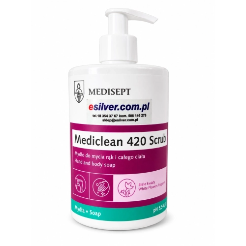 Antybakteryjne mydło w płynie z pompką Scrub / Vanessa 0.5l