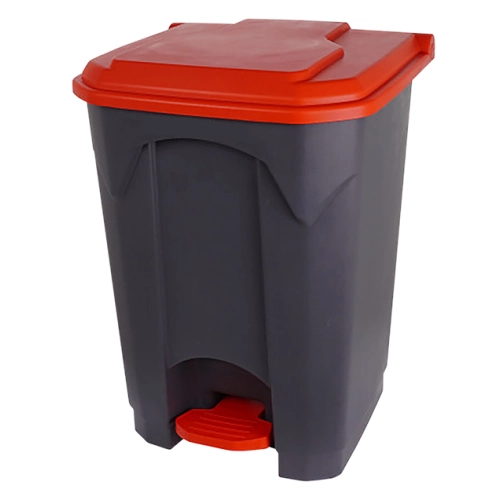 Kosz na śmieci plastikowy otwierany przyciskiem nożnym 45l
