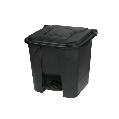 Kosz na śmieci plastikowy otwierany przyciskiem nożnym - 30l
