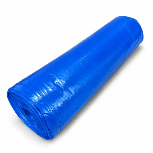 Worki na śmieci niebieskie 120 l LDPE – 120 l, folia LDPE, 25 sztuk na rolce