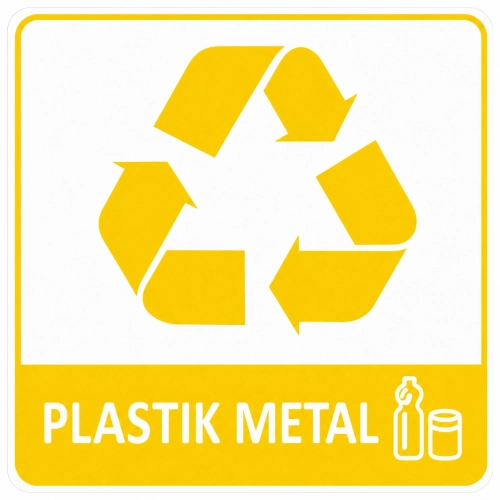 Naklejka Plastik na pojemniki i kosze na odpady