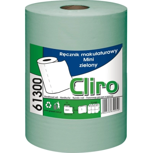 Zielony ręcznik papierowy centralnego dozowania 65 m