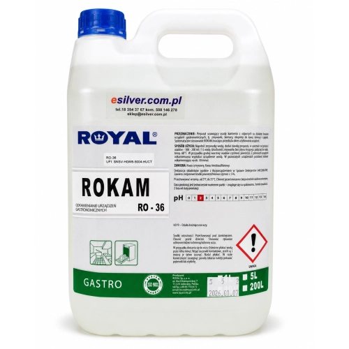 Odkamieniacz do zmywarek i urządzeń gastronomicznych Royal Rokam 5 l