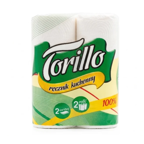 Ręcznik papierowy Torillo Classic biały 2-warstwowy 2 rolki