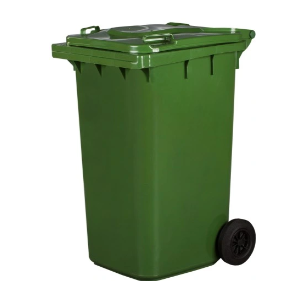 Zielony pojemnik na odpady 240 litrowy